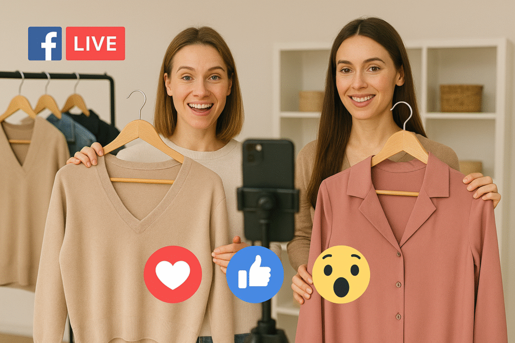 Widzowie live Facebook